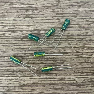Tụ Hóa Vàng Xanh 10uF 63V 5*11mm